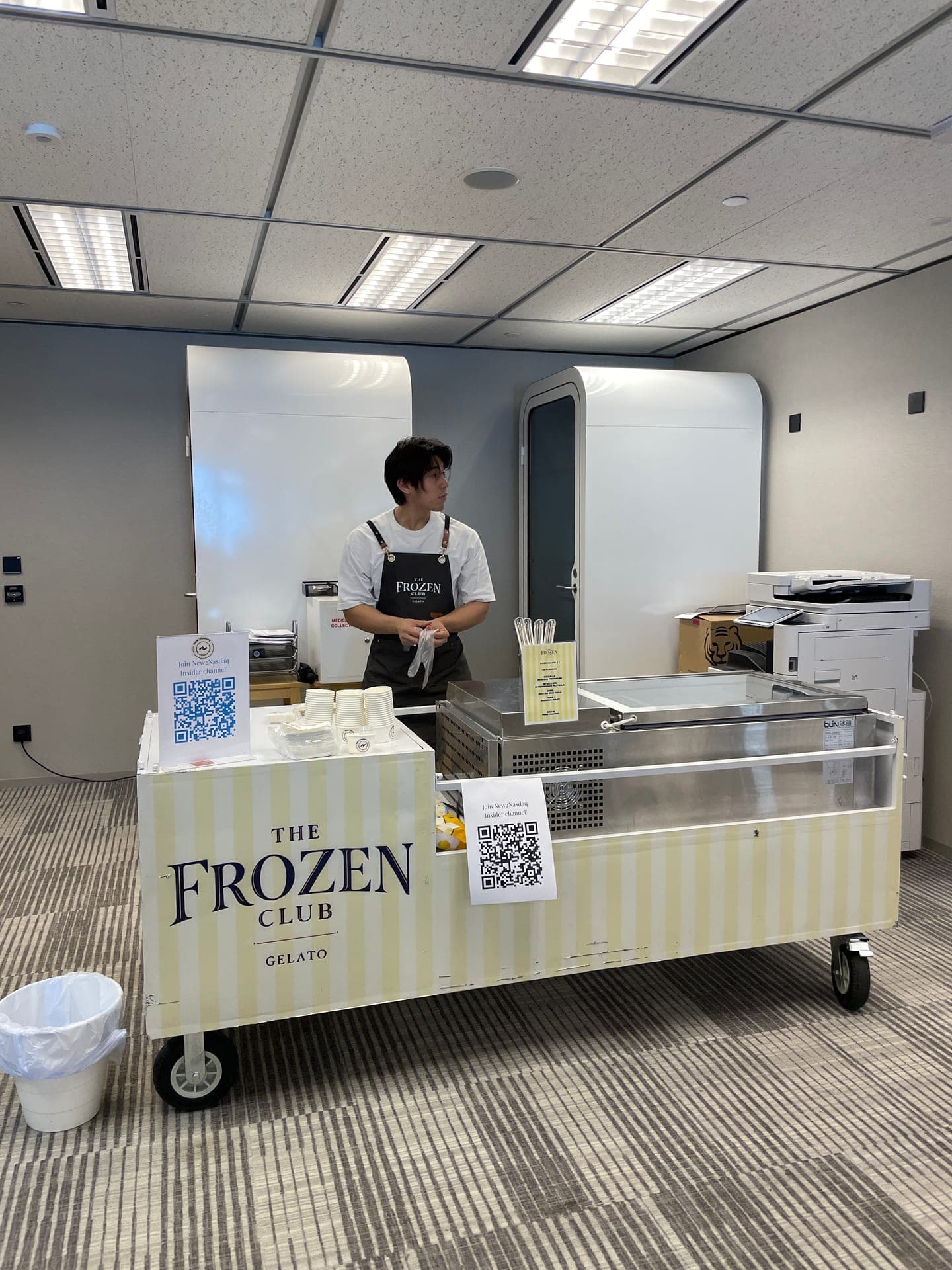 Premium gelato catering at Nasdaq event in Hong Kong