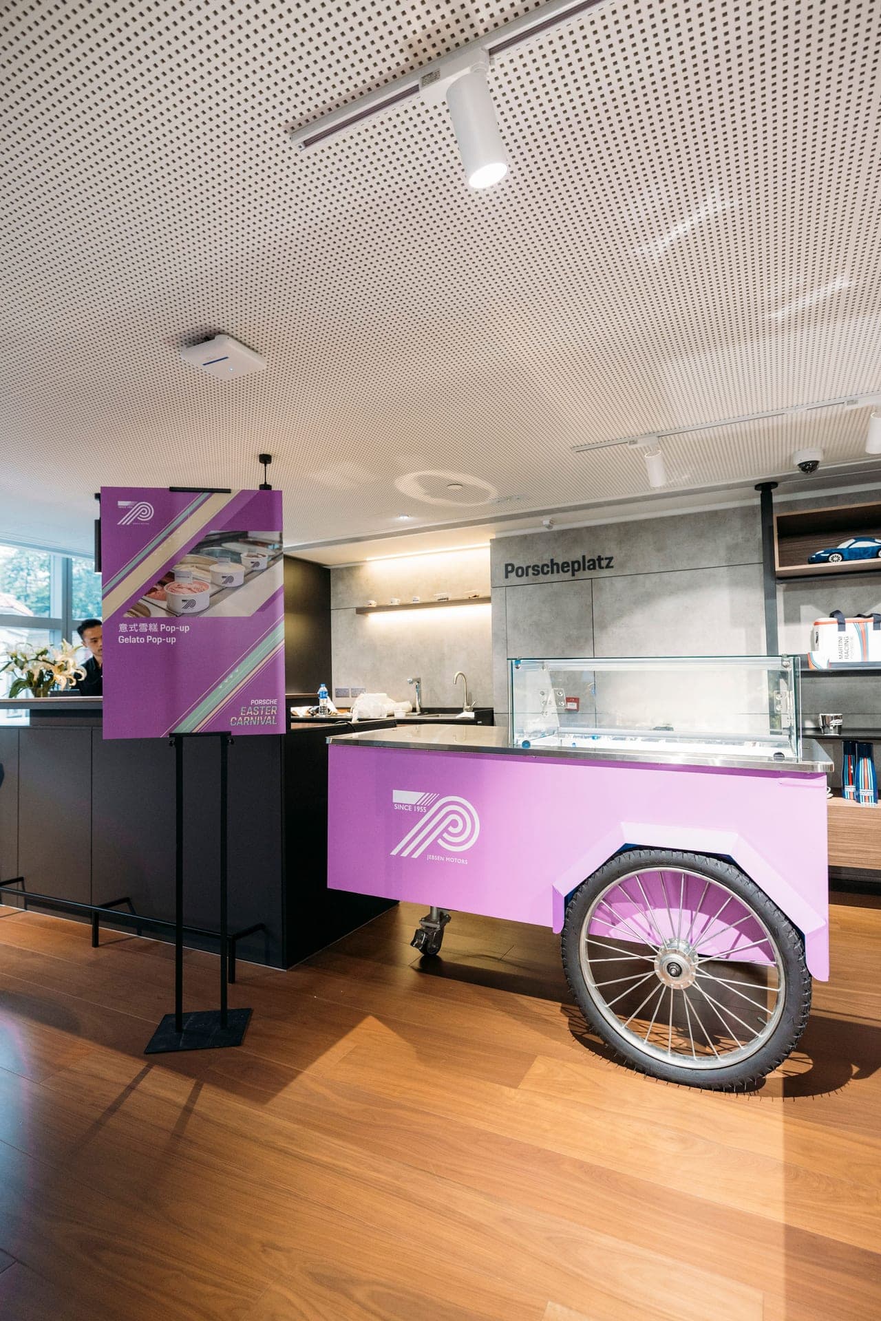 Premium gelato catering at Porsche event in Hong Kong