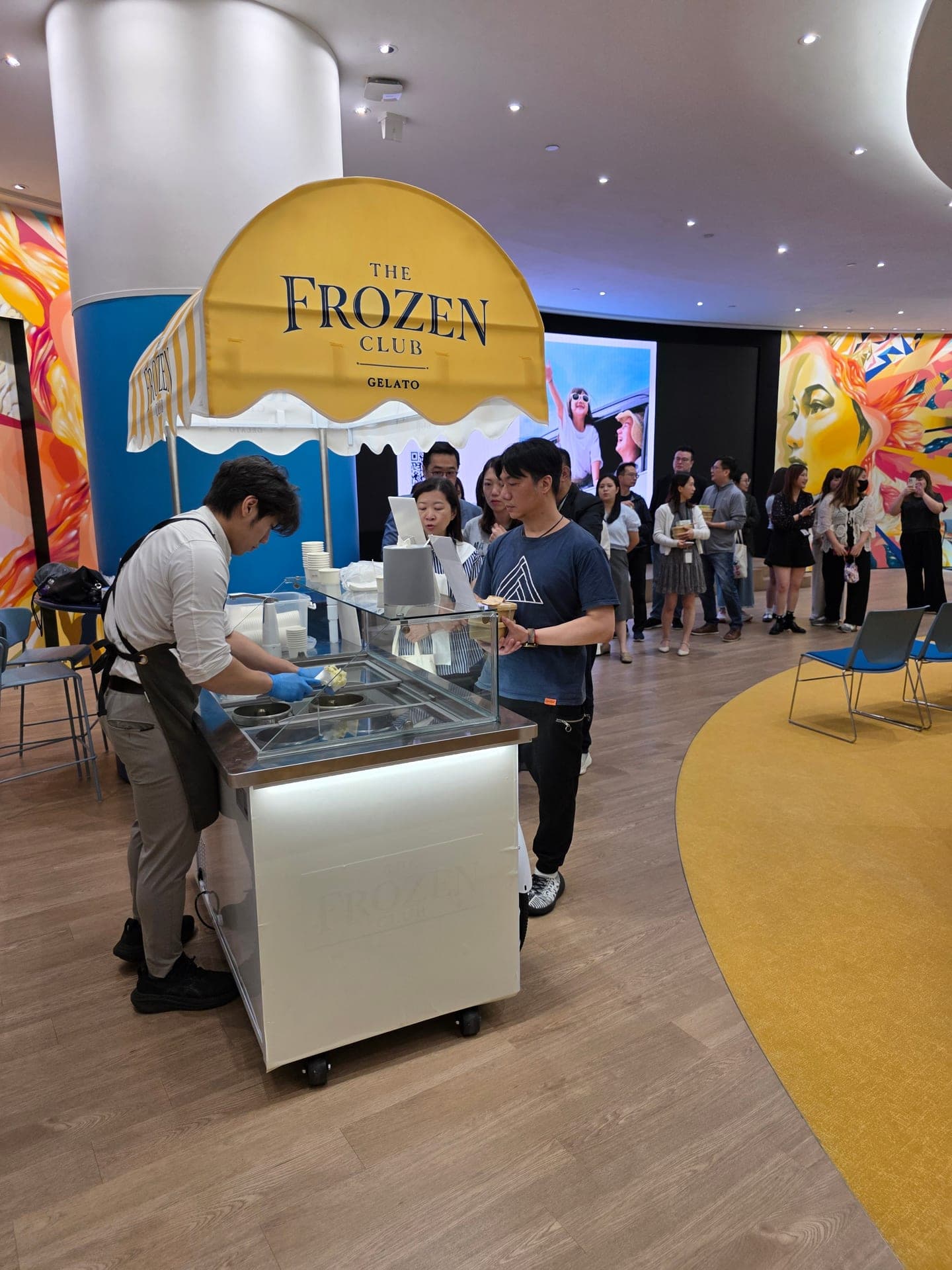 Premium gelato catering at SunLife event in Hong Kong