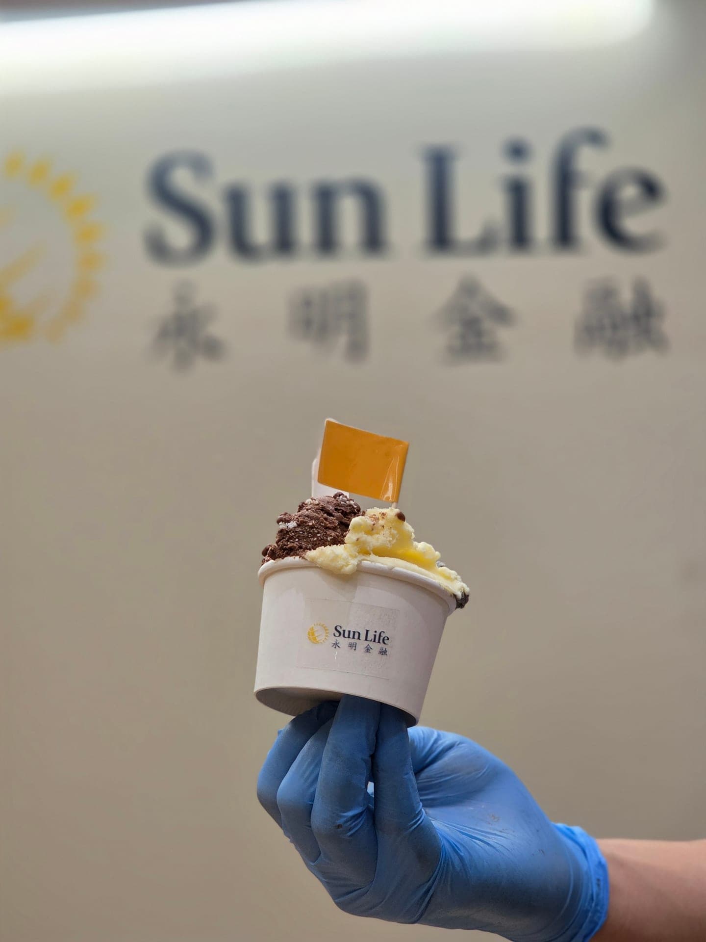 Premium gelato catering at SunLife event in Hong Kong