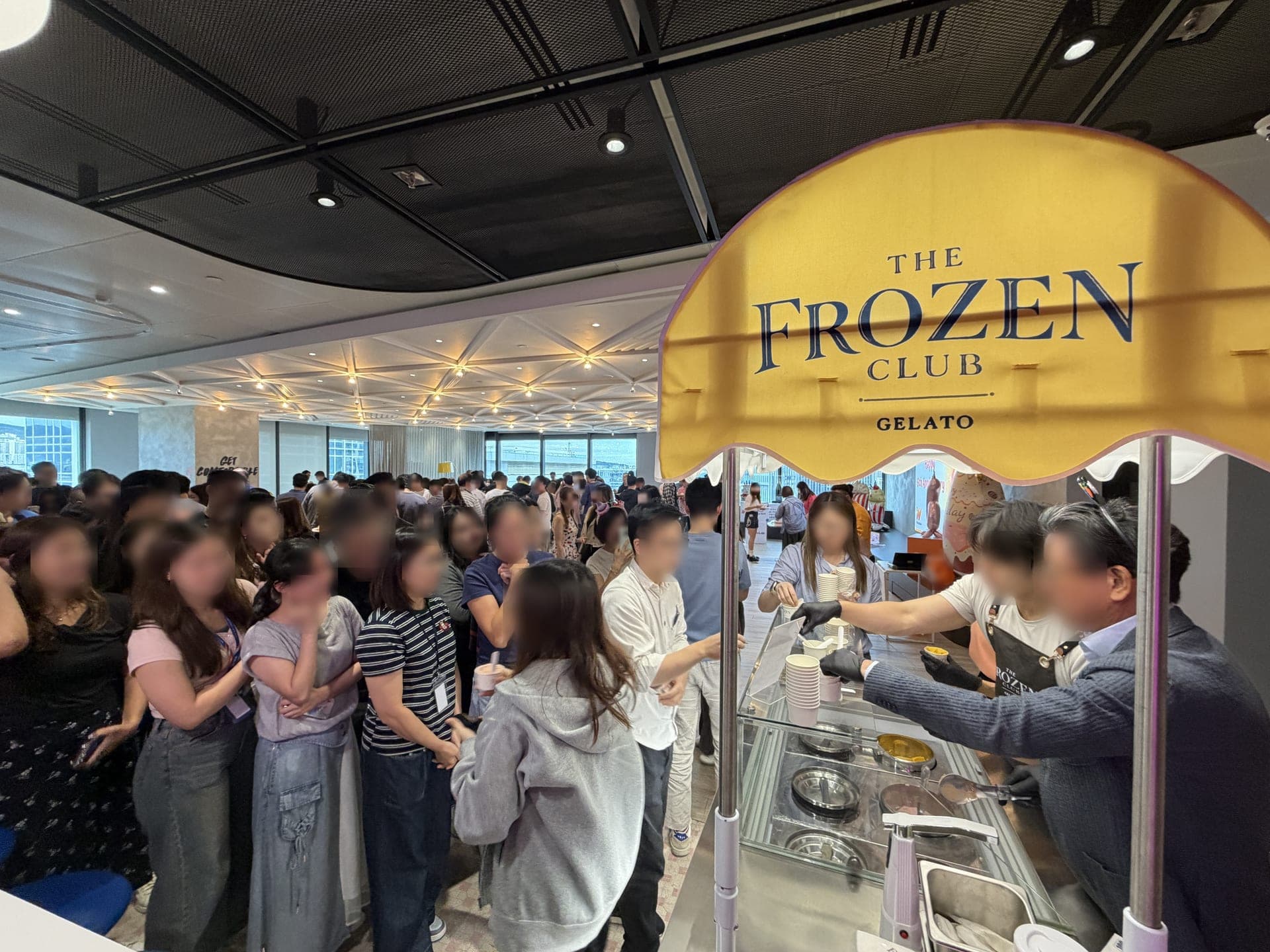 Premium gelato catering at WeLab corporate event in Hong Kong