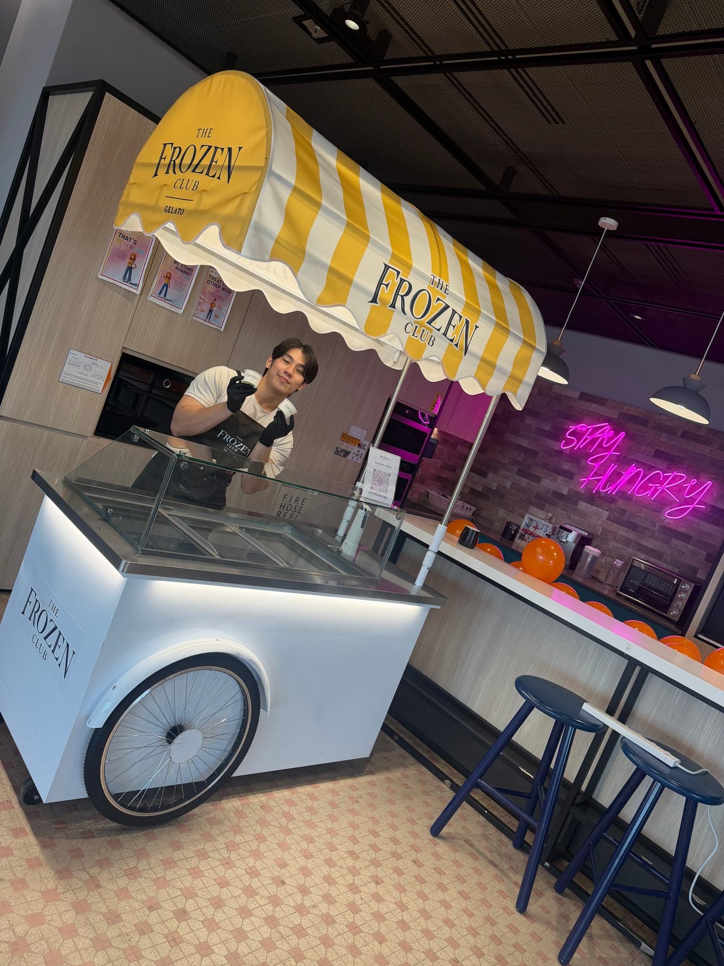 Premium gelato catering at WeLab corporate event in Hong Kong