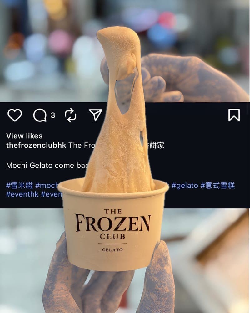 Premium gelato catering at mochi event in Hong Kong