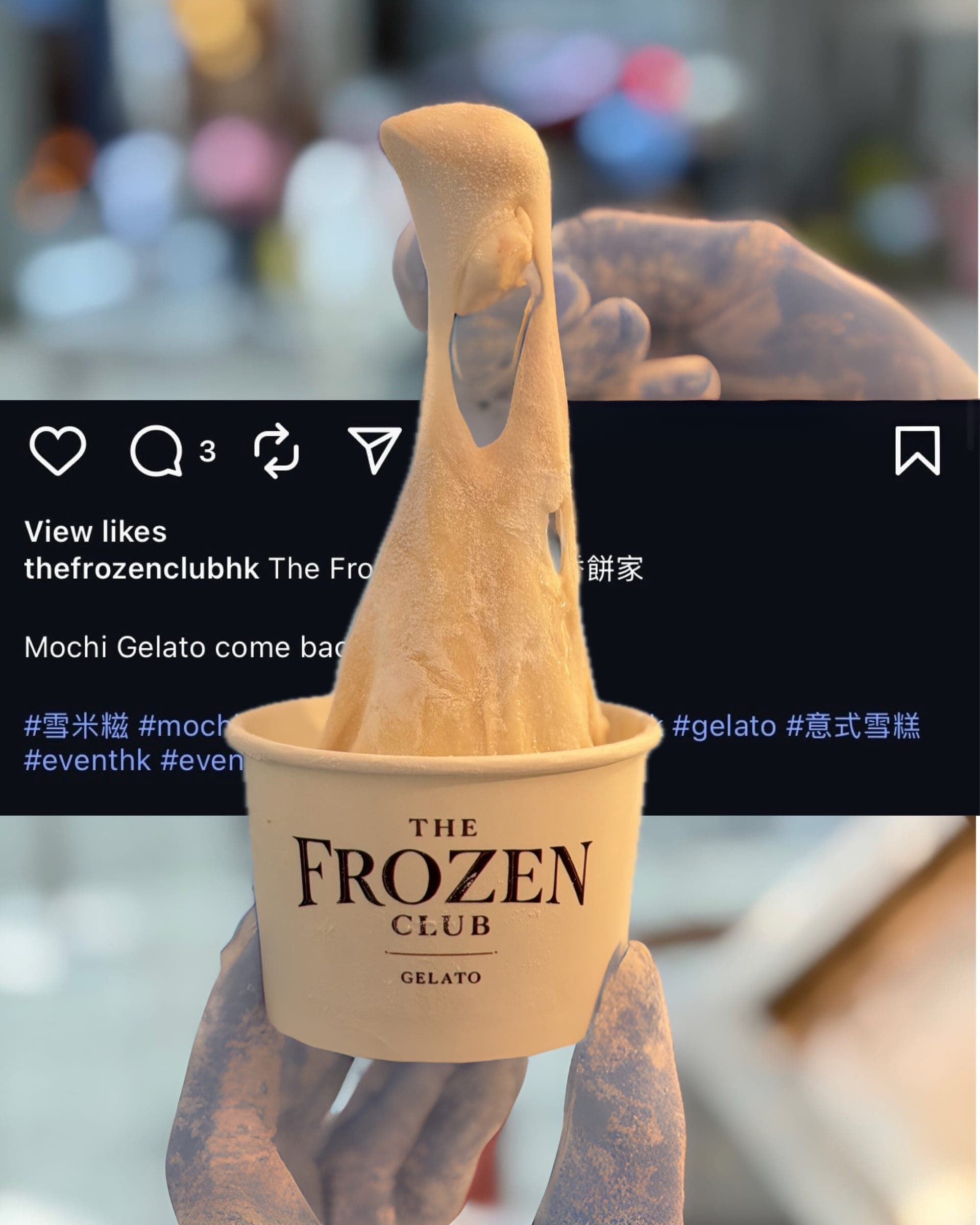 Premium gelato catering at mochi event in Hong Kong
